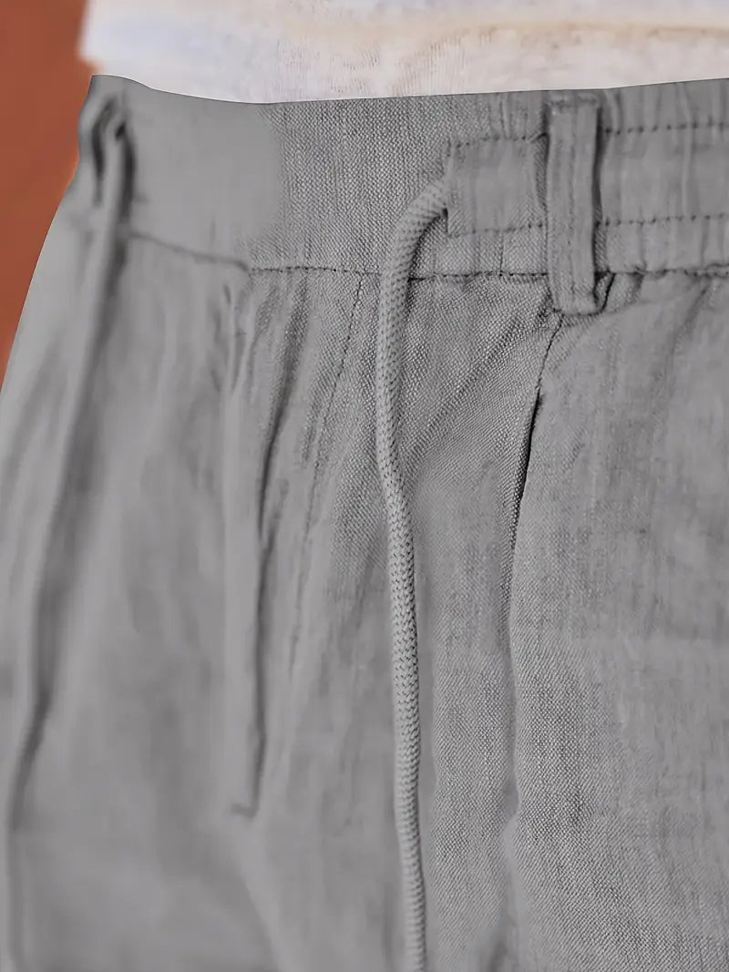 NICHOLS | Zeitlose Leinenhose mit Kordelzug