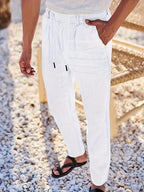 NICHOLS | Zeitlose Leinenhose mit Kordelzug