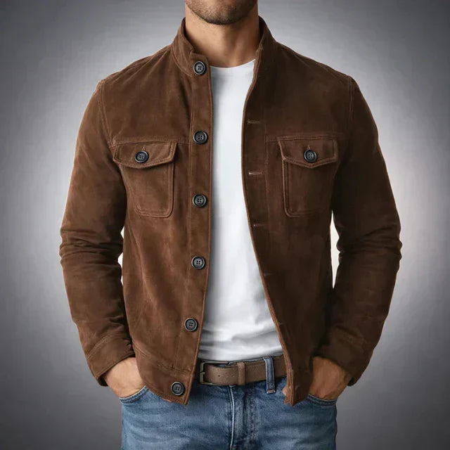 Knopflederjacke für Herren – zeitlos und elegant