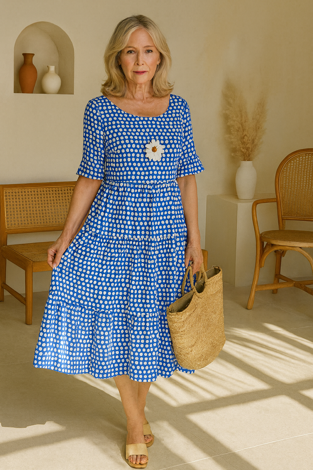 Elvara Stip Kleid - Eleganz trifft auf Komfort