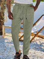NICHOLS | Zeitlose Leinenhose mit Kordelzug