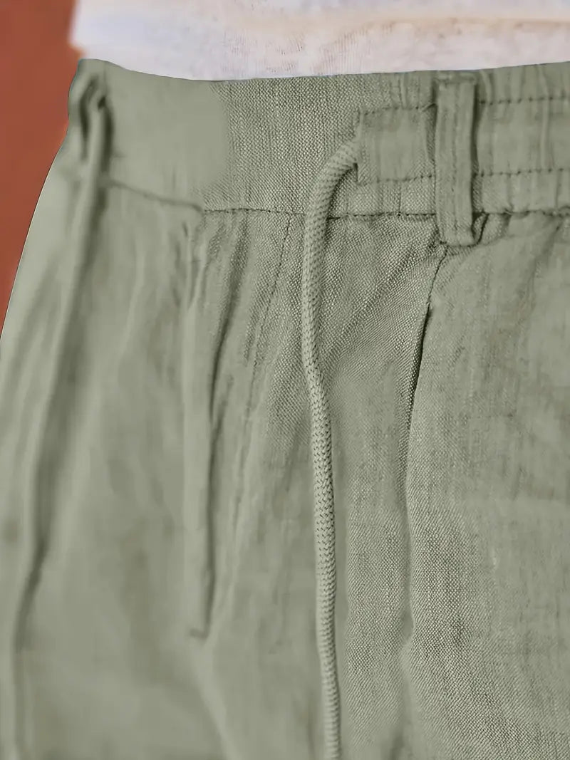 NICHOLS | Zeitlose Leinenhose mit Kordelzug