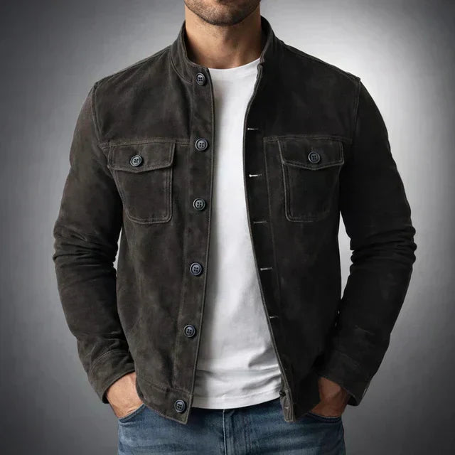 Knopflederjacke für Herren – zeitlos und elegant