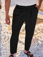 NICHOLS | Zeitlose Leinenhose mit Kordelzug
