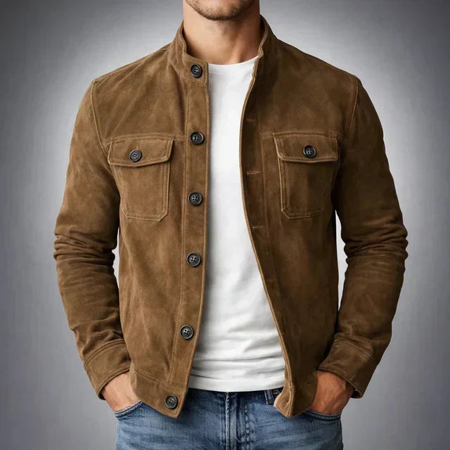 Knopflederjacke für Herren – zeitlos und elegant