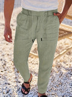 NICHOLS | Zeitlose Leinenhose mit Kordelzug