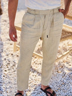 NICHOLS | Zeitlose Leinenhose mit Kordelzug