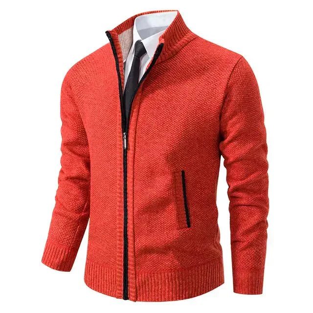 Leon | Eleganter Strickpullover mit Reißverschluss