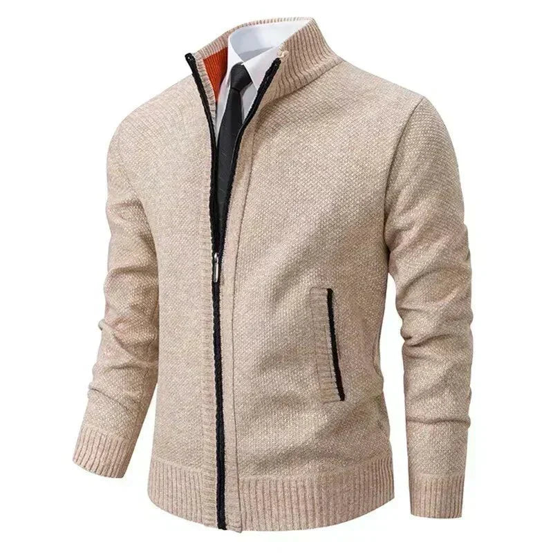 Leon | Eleganter Strickpullover mit Reißverschluss