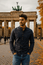 Ralf | Zeitloses Herrenhemd aus Leinen-Baumwoll-Mix