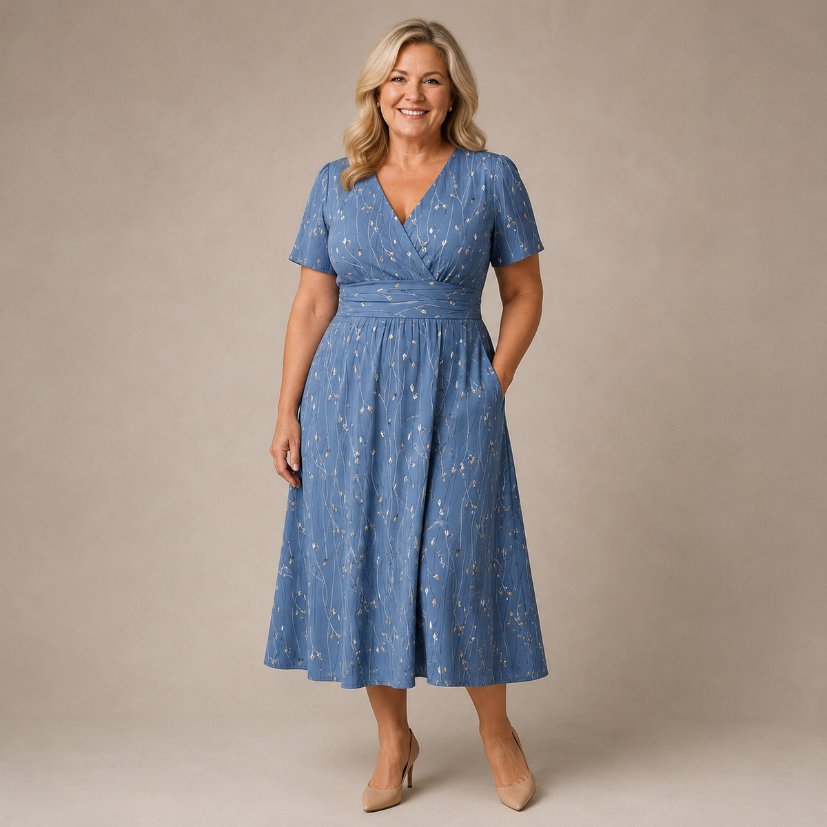 Linavera – Viviane Midi Kleid