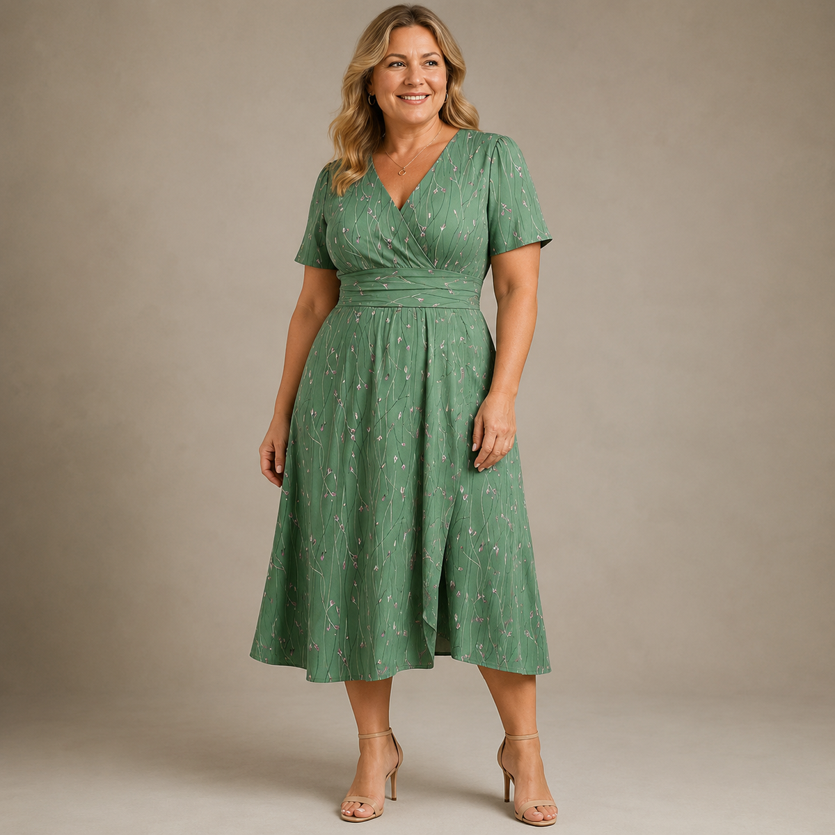 Linavera – Viviane Midi Kleid