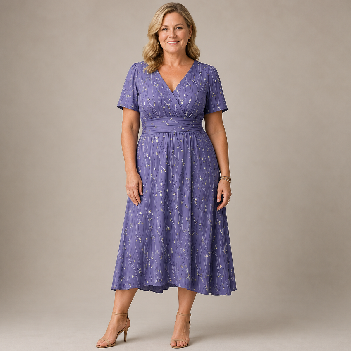 Linavera – Viviane Midi Kleid