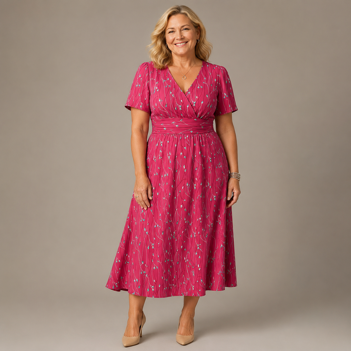 Linavera – Viviane Midi Kleid