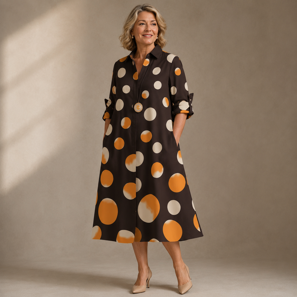 Norelia Comfort Jurk | Tijdloze elegantie met een luchtige pasvorm