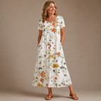 Lina Bloemenjurk - Luchtige jurk met bloemenprint