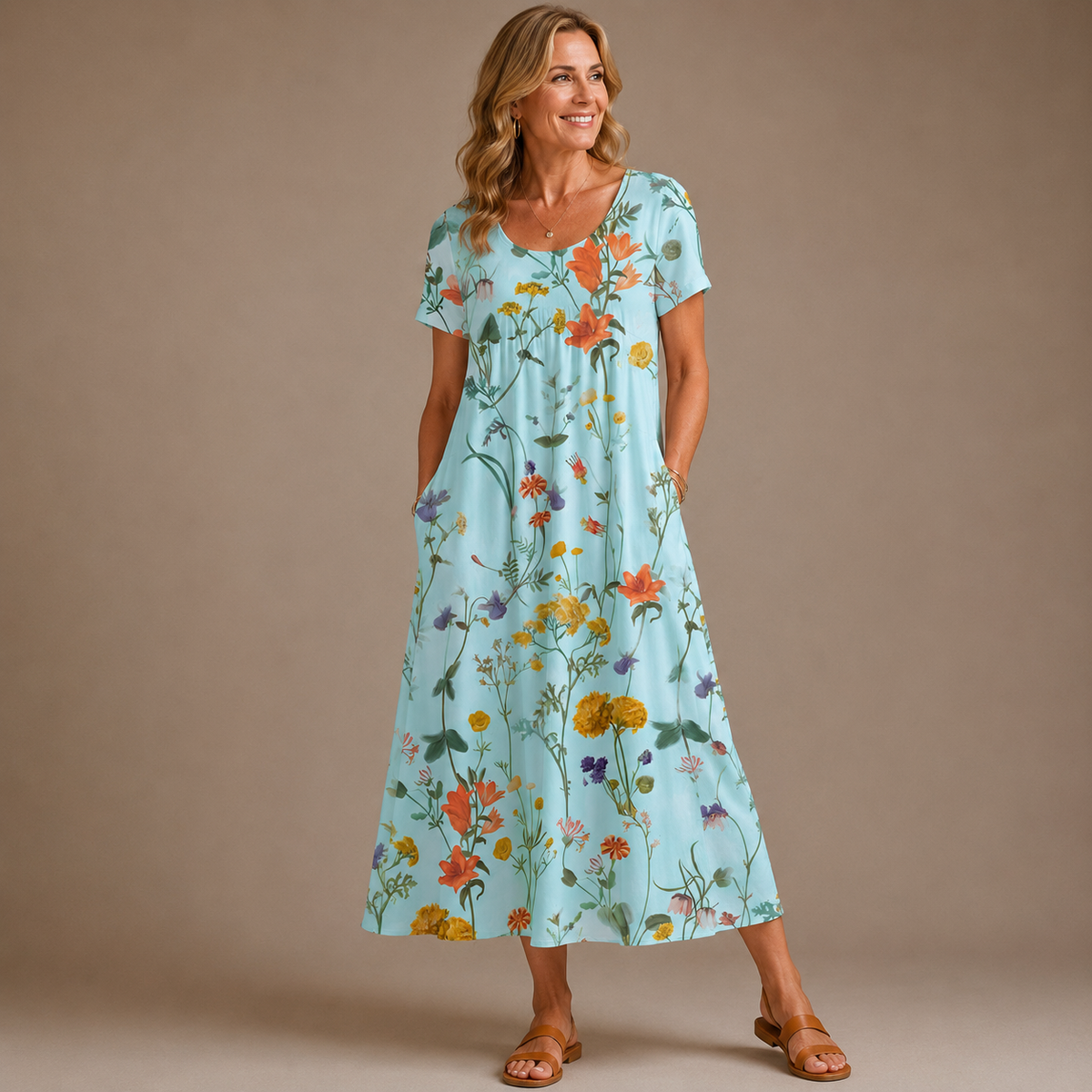 Linavera – Lina Blumenkleid - Leichtes Kleid mit floralen Mustern