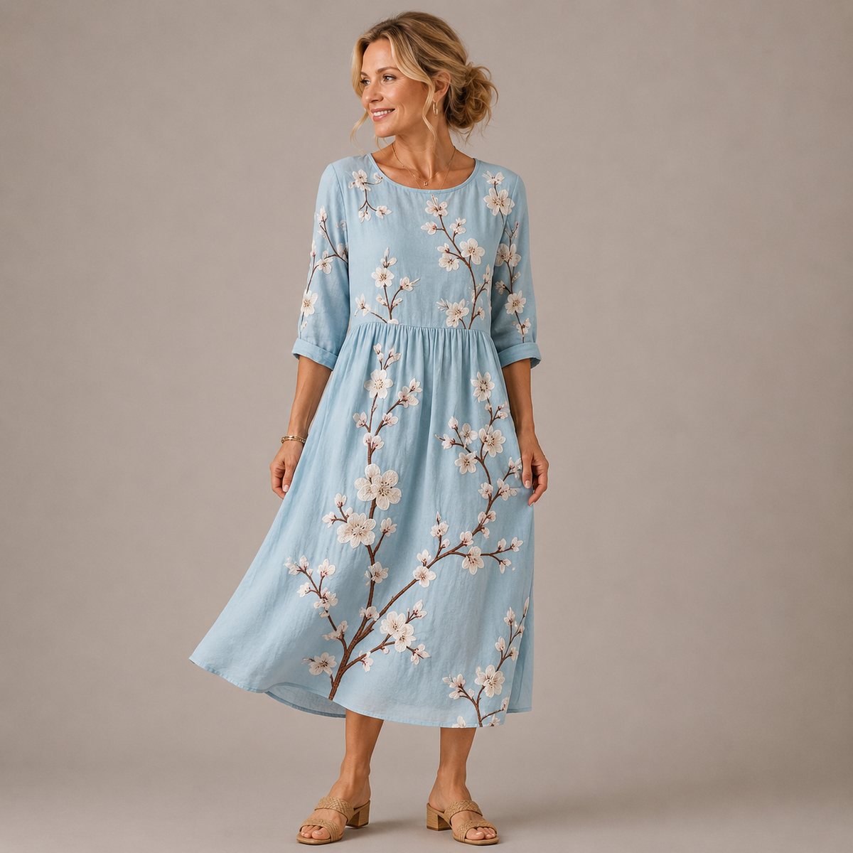 Linavera – Alenya Bloom Kleid - Eleganz für stilvolle Frauen über 40