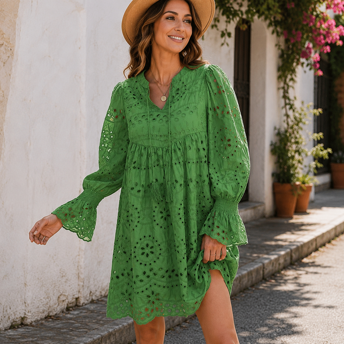Linavera – Roseline Broderie Kleid