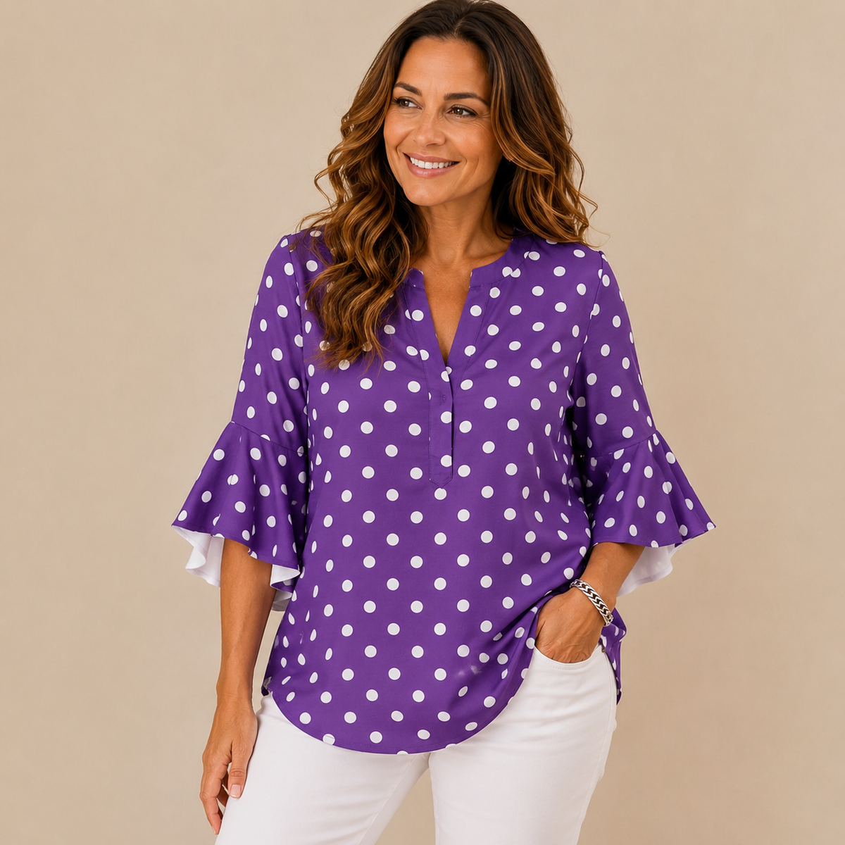 Linavera – Eveline Dot Bluse