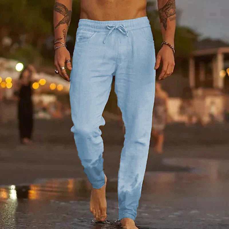 Gino - Zeitlose Leinenhose für stilvolle Männer