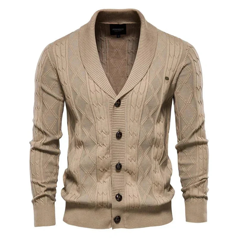 Waldemar | Maskuliner Cardigan mit Knopfleiste