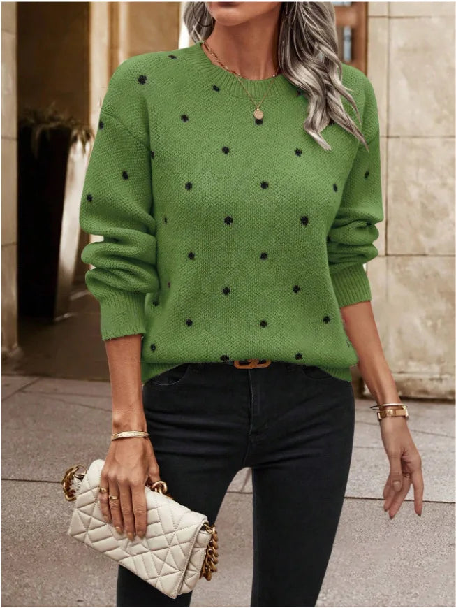 Elvaya Dot Sweater - Weicher und eleganter Pullover