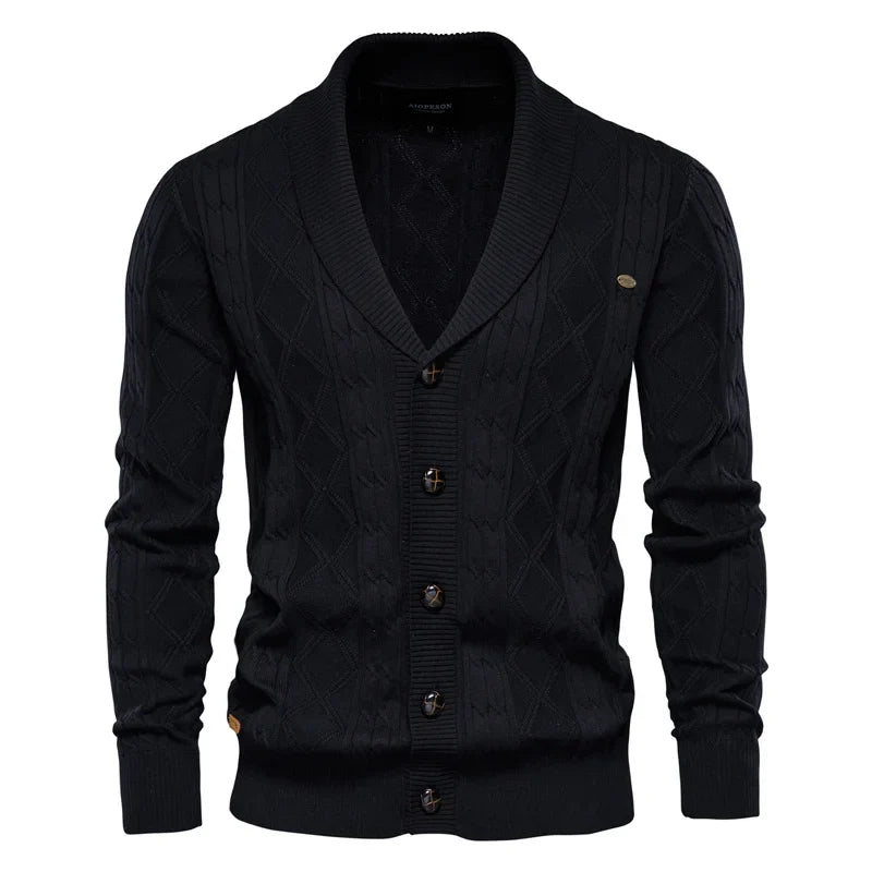 Waldemar | Maskuliner Cardigan mit Knopfleiste