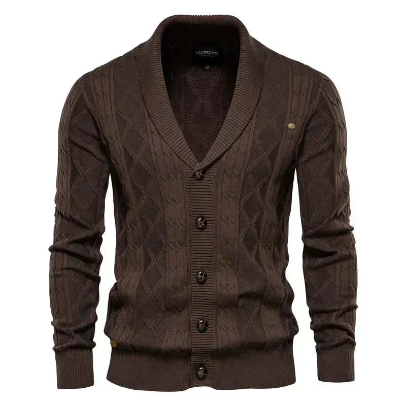 Waldemar | Maskuliner Cardigan mit Knopfleiste