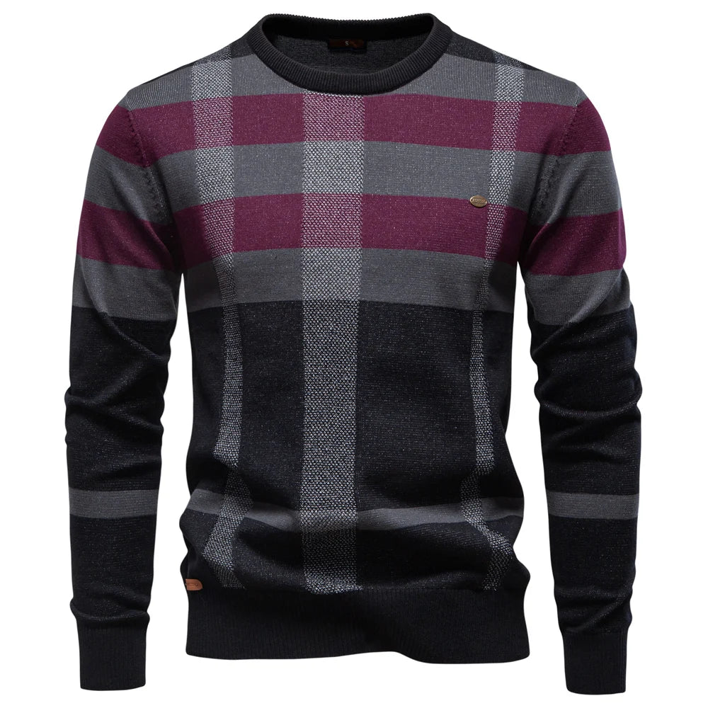 Rosenfeld | Eleganter Herrenpullover mit Diamantdesign