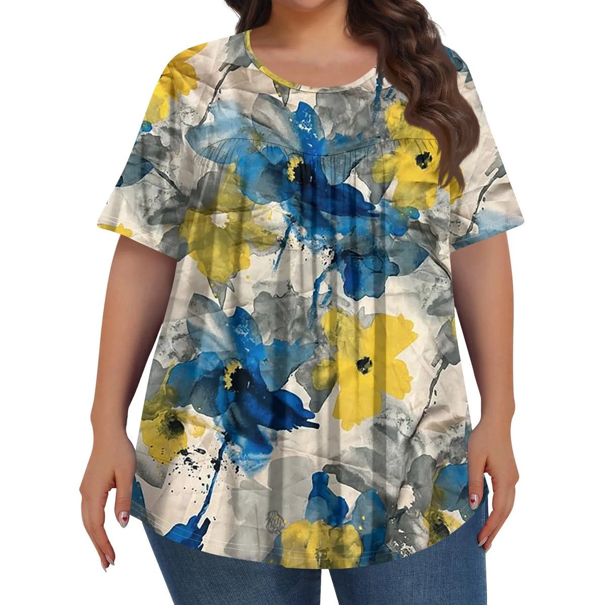 Norélia Bloom Top | Bequemer Schnitt mit schmeichelhaftem Blumenmuster