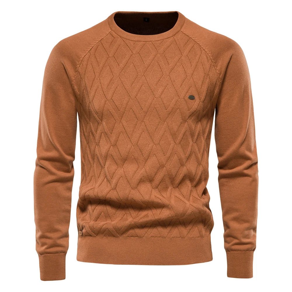 Theodor | Eleganter Herrenpullover mit Rautenmuster