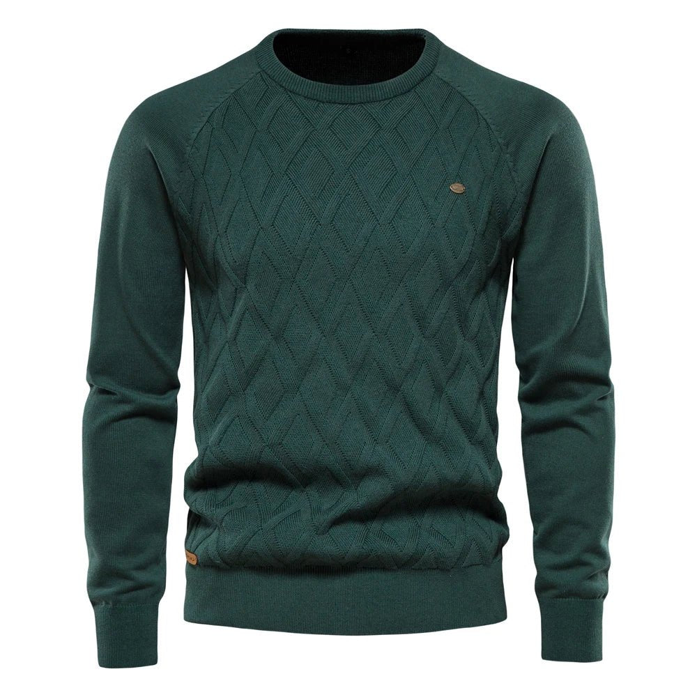 Theodor | Eleganter Herrenpullover mit Rautenmuster