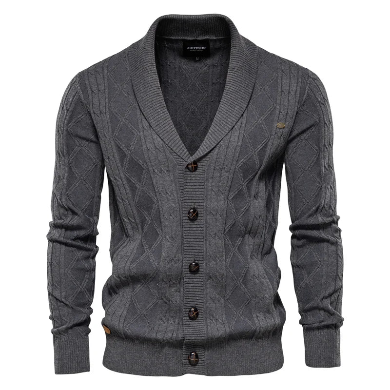 Waldemar | Maskuliner Cardigan mit Knopfleiste