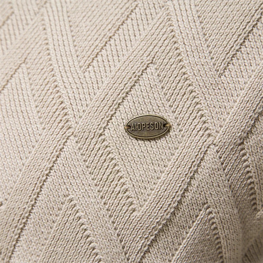 Theodor | Eleganter Herrenpullover mit Rautenmuster