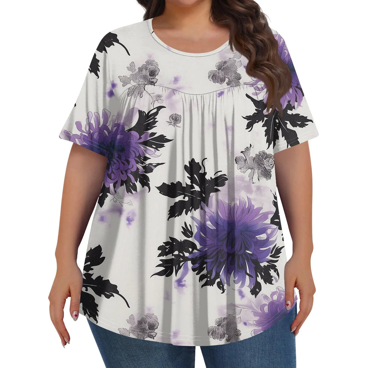 Norélia Bloom Top | Bequemer Schnitt mit schmeichelhaftem Blumenmuster