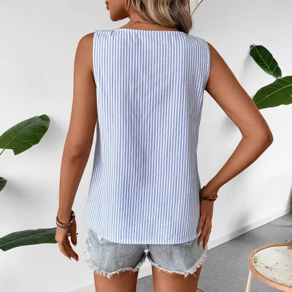 Mirel Stripe Top - Luchtige streeptop