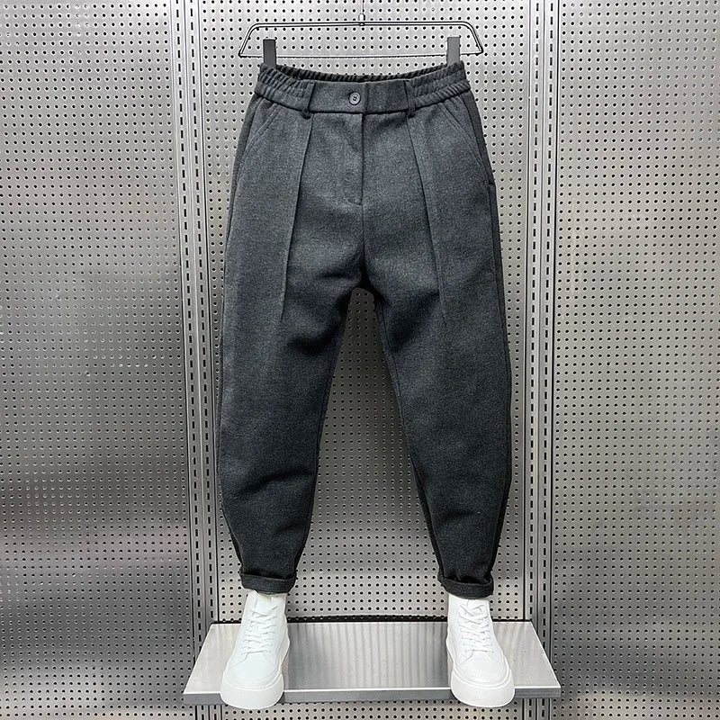 Feinwerk™ | Elegante Melange-Herrenhose