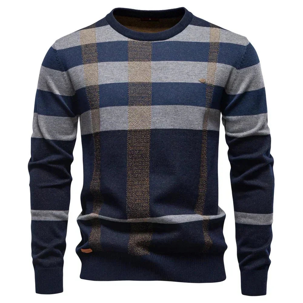 Rosenfeld | Eleganter Herrenpullover mit Diamantdesign