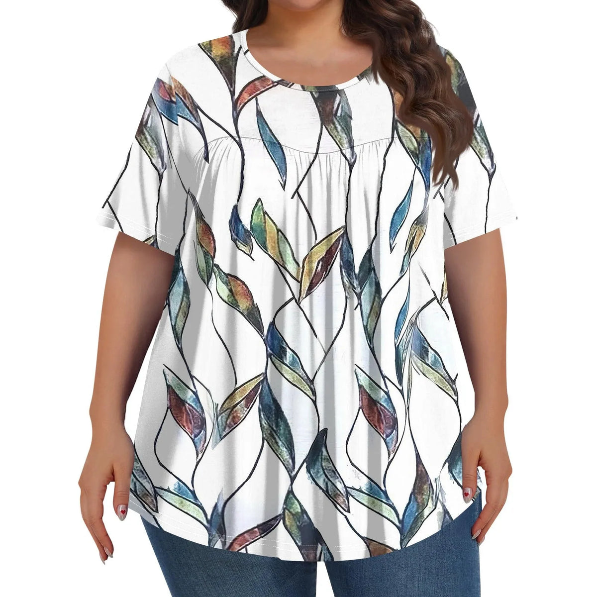 Norélia Bloom Top | Bequemer Schnitt mit schmeichelhaftem Blumenmuster