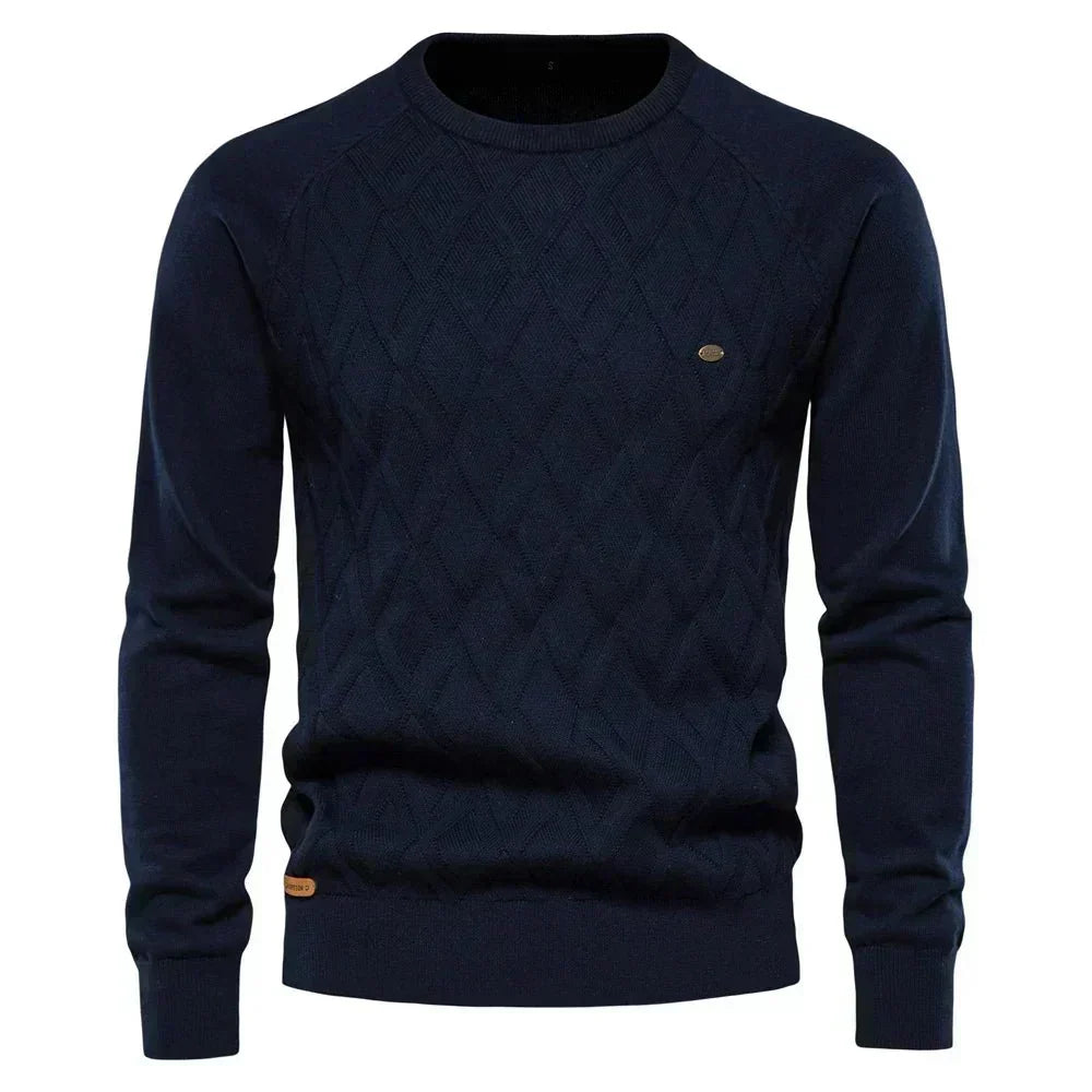 Theodor | Eleganter Herrenpullover mit Rautenmuster