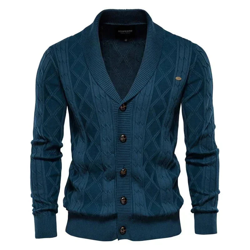 Waldemar | Maskuliner Cardigan mit Knopfleiste