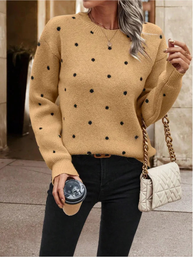 Elvaya Dot Sweater - Weicher und eleganter Pullover