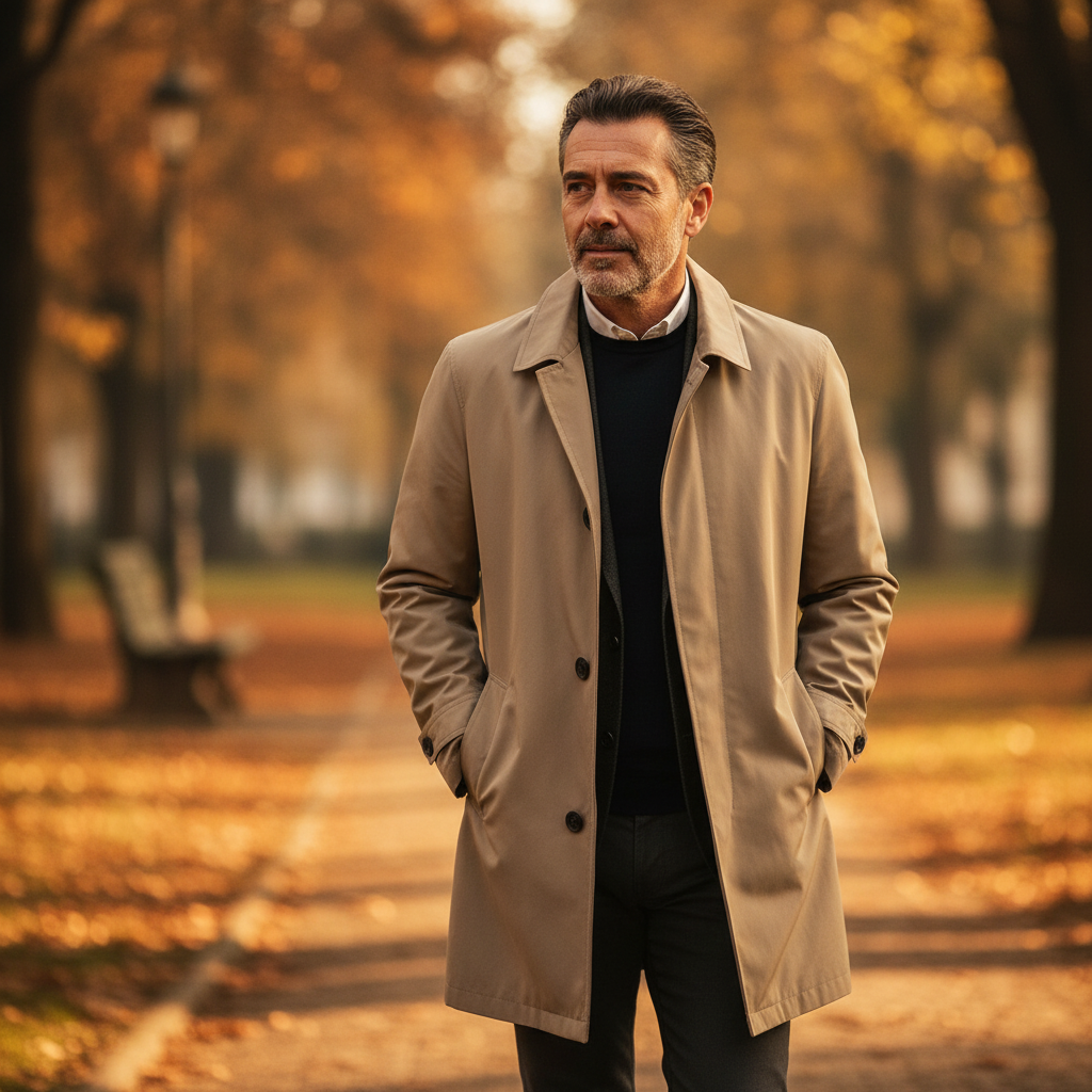 Marco | Eleganter Küstenmantel für anspruchsvolle Männer