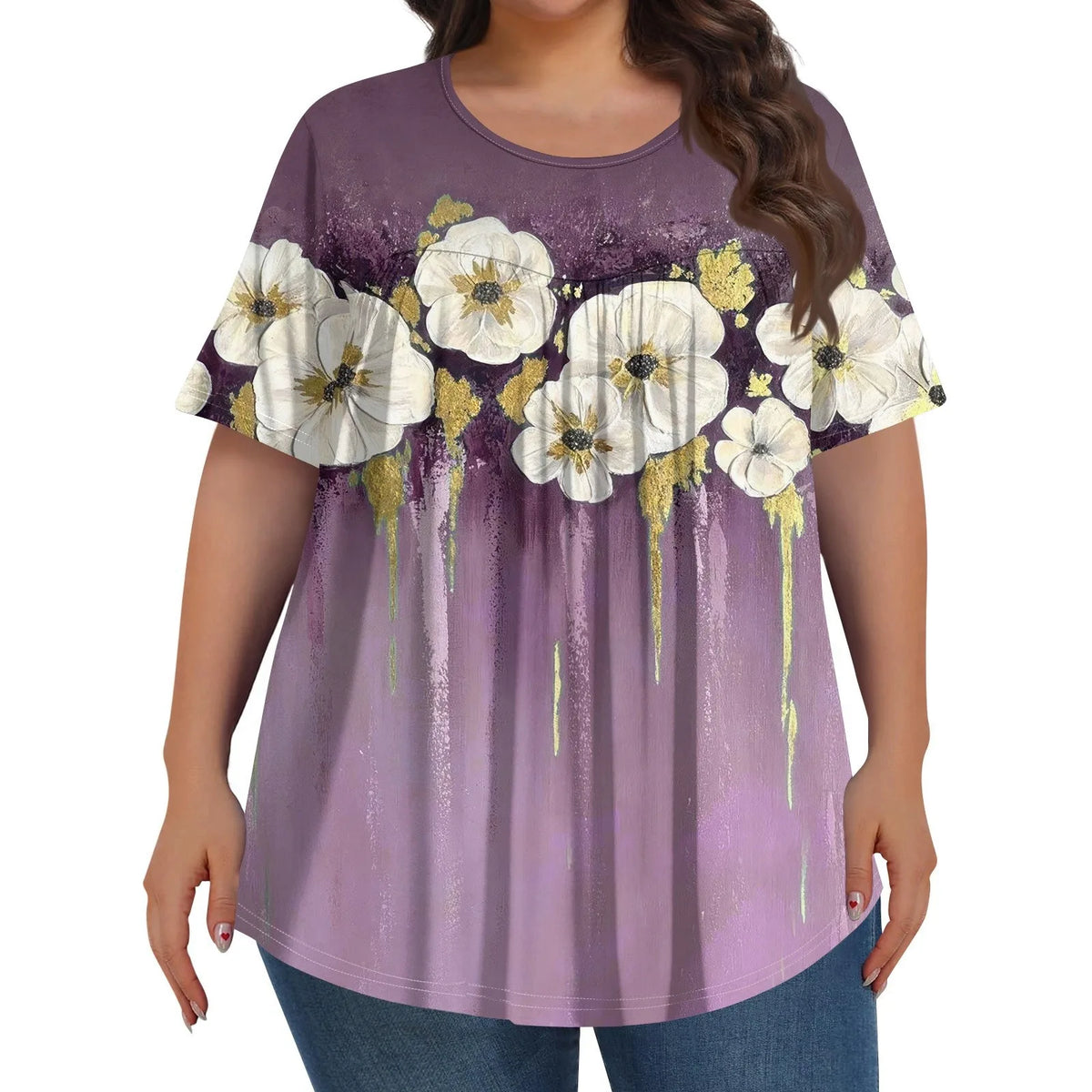 Norélia Bloom Top | Bequemer Schnitt mit schmeichelhaftem Blumenmuster