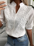 Velune Lace Blouse - Elegante blouse met details