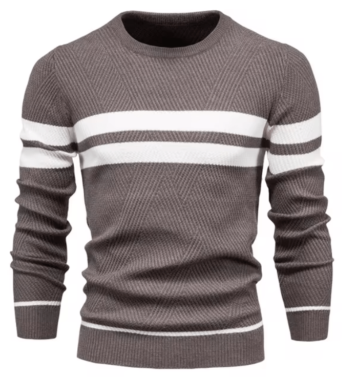 Berengar | Stilvoller Herrenpullover mit Fischgrätmuster