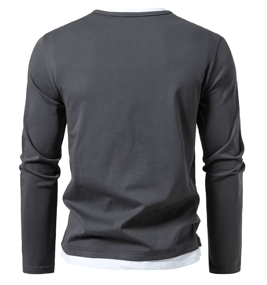 Alwin | Elegantes Langarmshirt aus hochwertiger Baumwolle