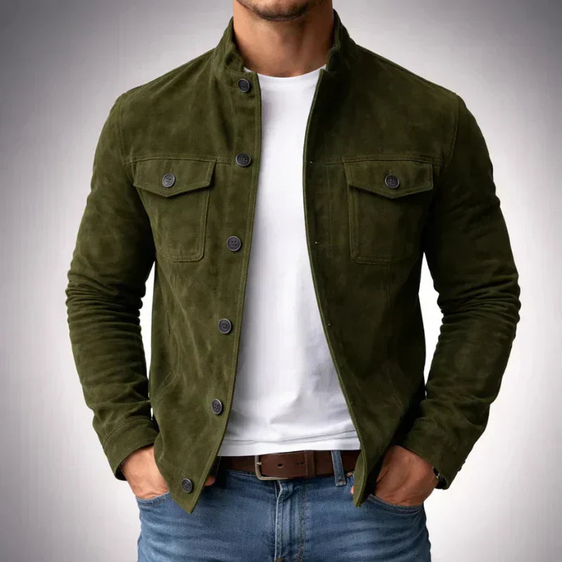 Knopflederjacke für Herren – zeitlos und elegant
