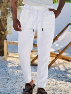 NICHOLS | Zeitlose Leinenhose mit Kordelzug